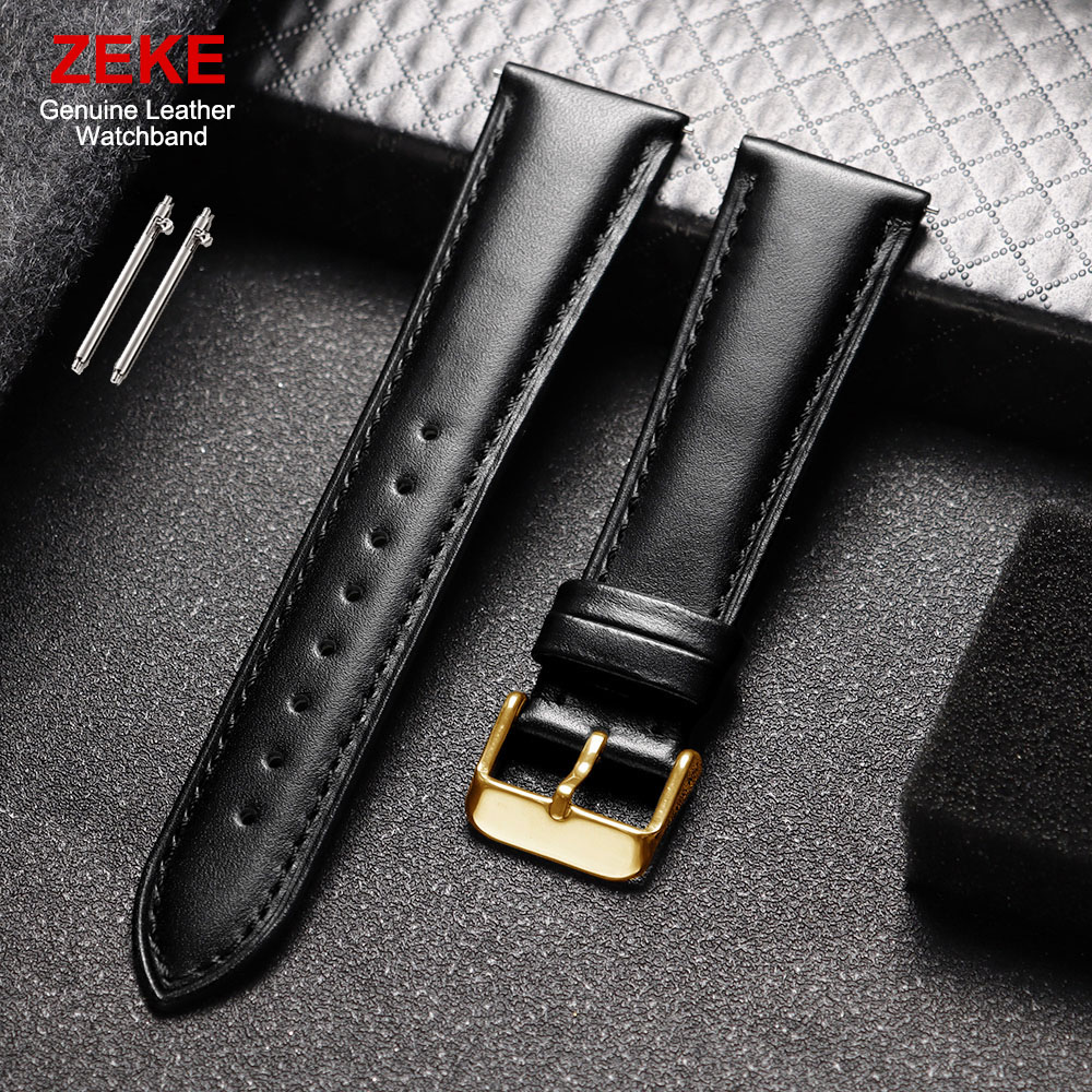 Suede Strap Watch - Genuine Leather Wristwatch Band 12mm 14mm