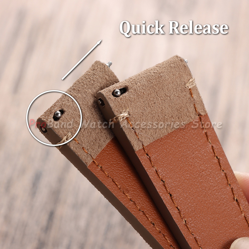 Vintage Suede Leather Strap 20 - Suede Strap Watch review and price