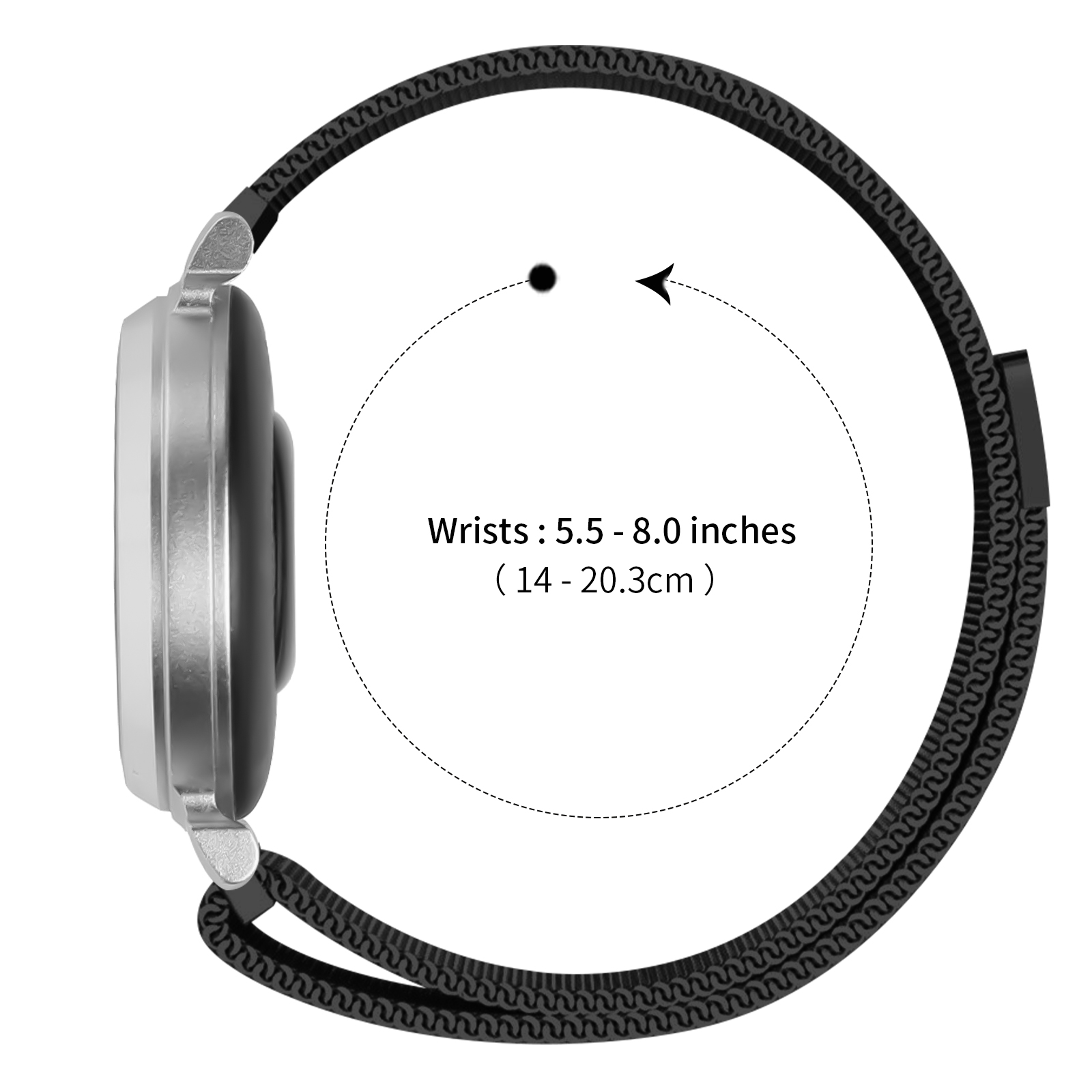 14mm Milanese Loop For Garmin  - Milanese Loop Magnetic review and price